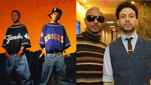 Kris Kross in 1992 and 2012