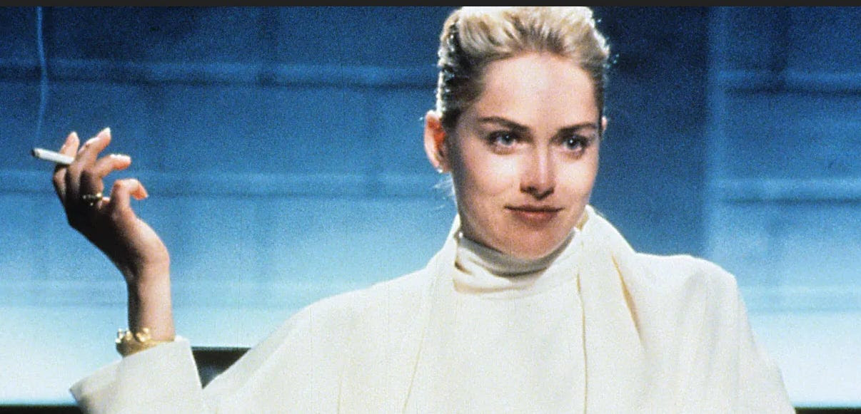Sharon Stone in Basic Instinct
